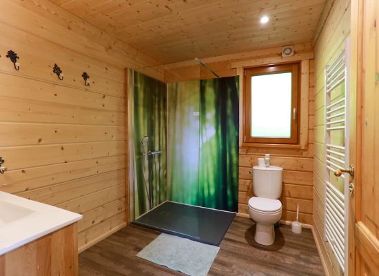 Salle de bain 1 - chalet gîte du Col Station du Lioran